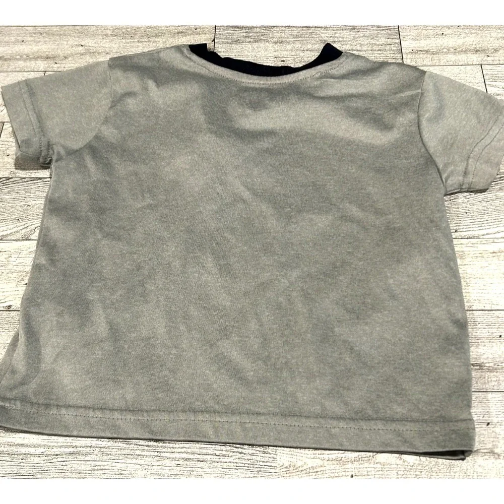 Body Glove‎ Infant Boys Shirt Size 24 Months Gray Navy Logo